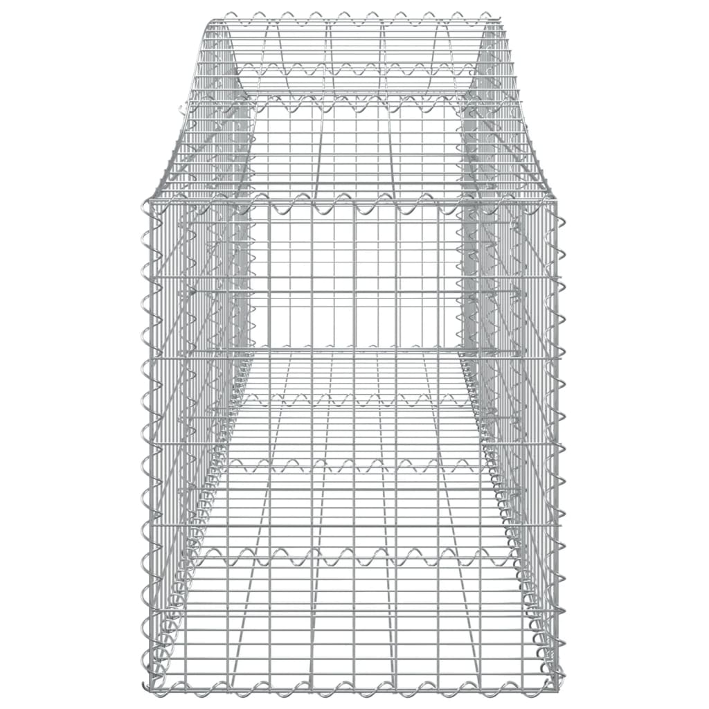 vidaXL Klenuté gabionové koše 40 ks 200x50x60/80 cm pozinkované železo