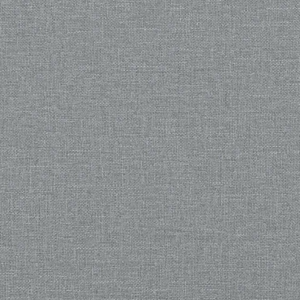 vidaXL Box spring postel s matrací světle šedý 100 x 200 cm textil