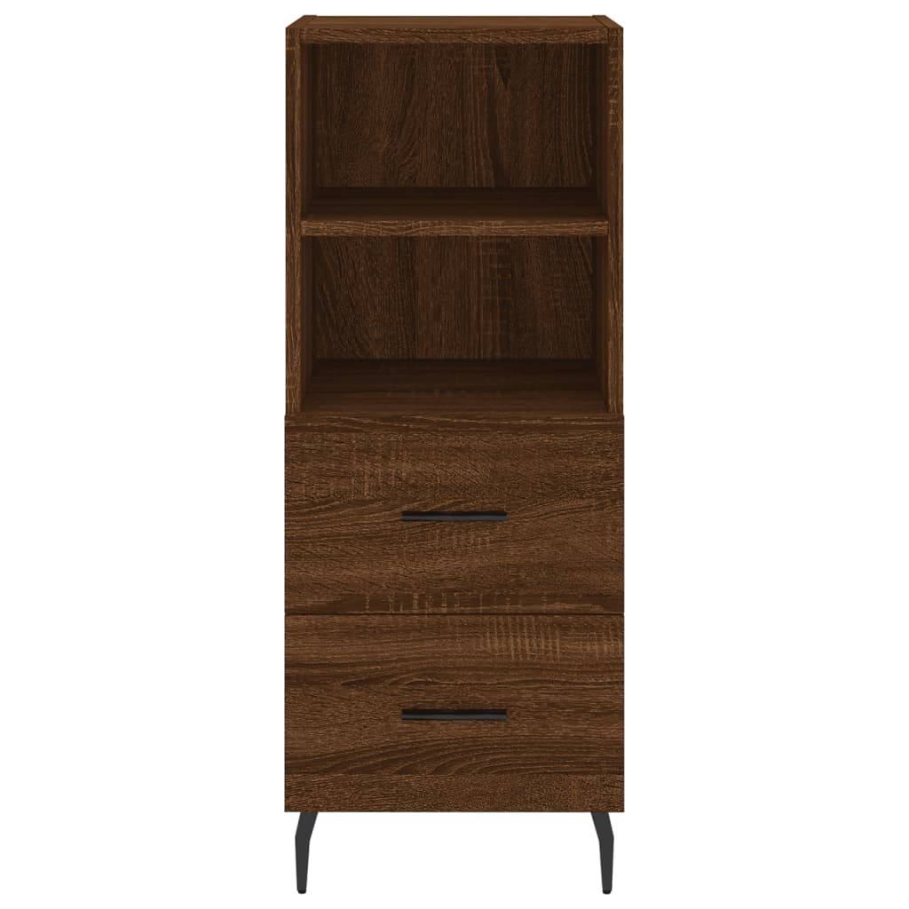 vidaXL Skříň highboard hnědý dub 34,5 x 34 x 180 cm kompozitní dřevo