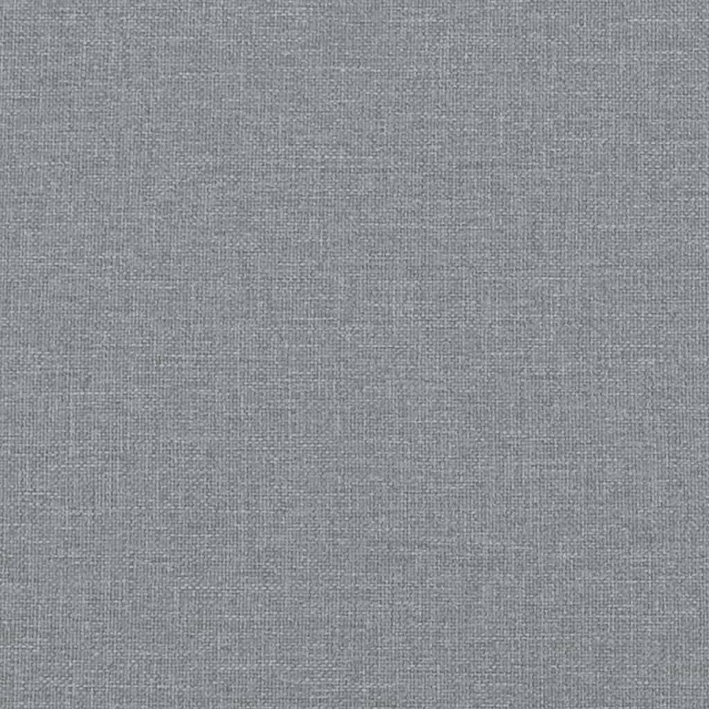 vidaXL Box spring postel s matrací světle šedá 120x190 cm textil