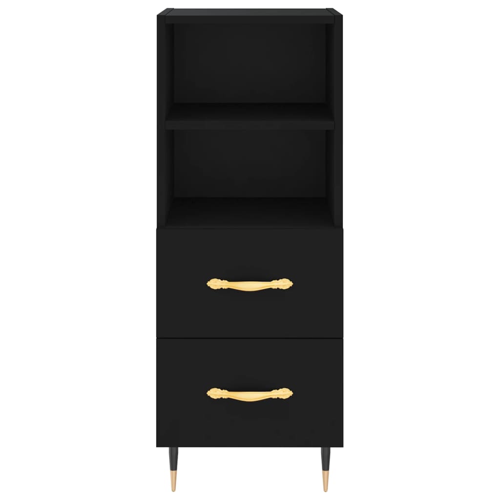 vidaXL Skříň highboard černá 34,5 x 34 x 180 cm kompozitní dřevo