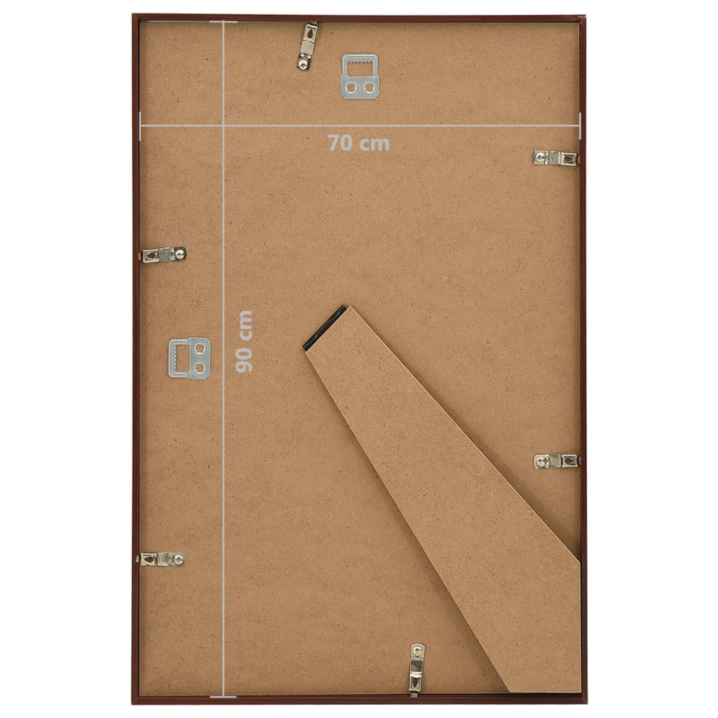 vidaXL Fotorámečky koláž 3 ks na zeď nebo stůl bronzové 70 x 90 cm MDF