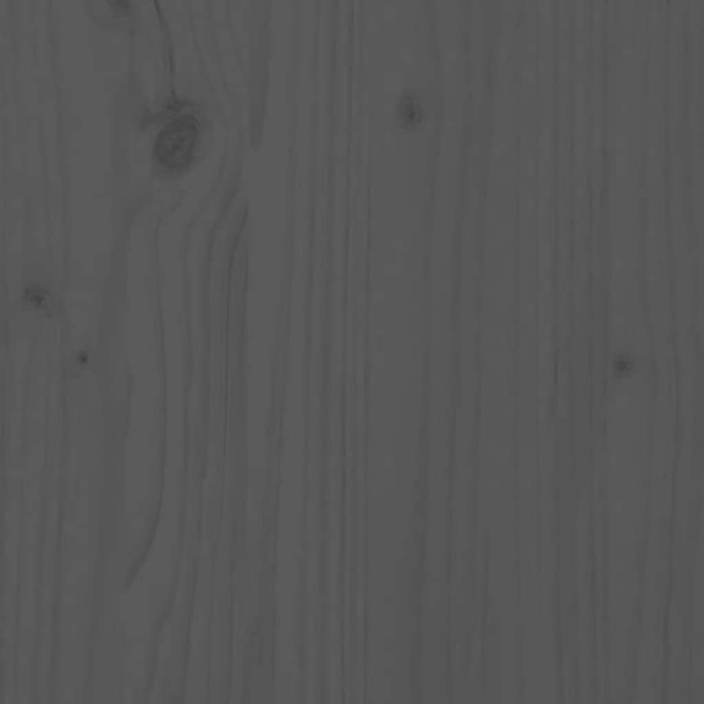 vidaXL 7dílný barový set šedý masivní borové dřevo
