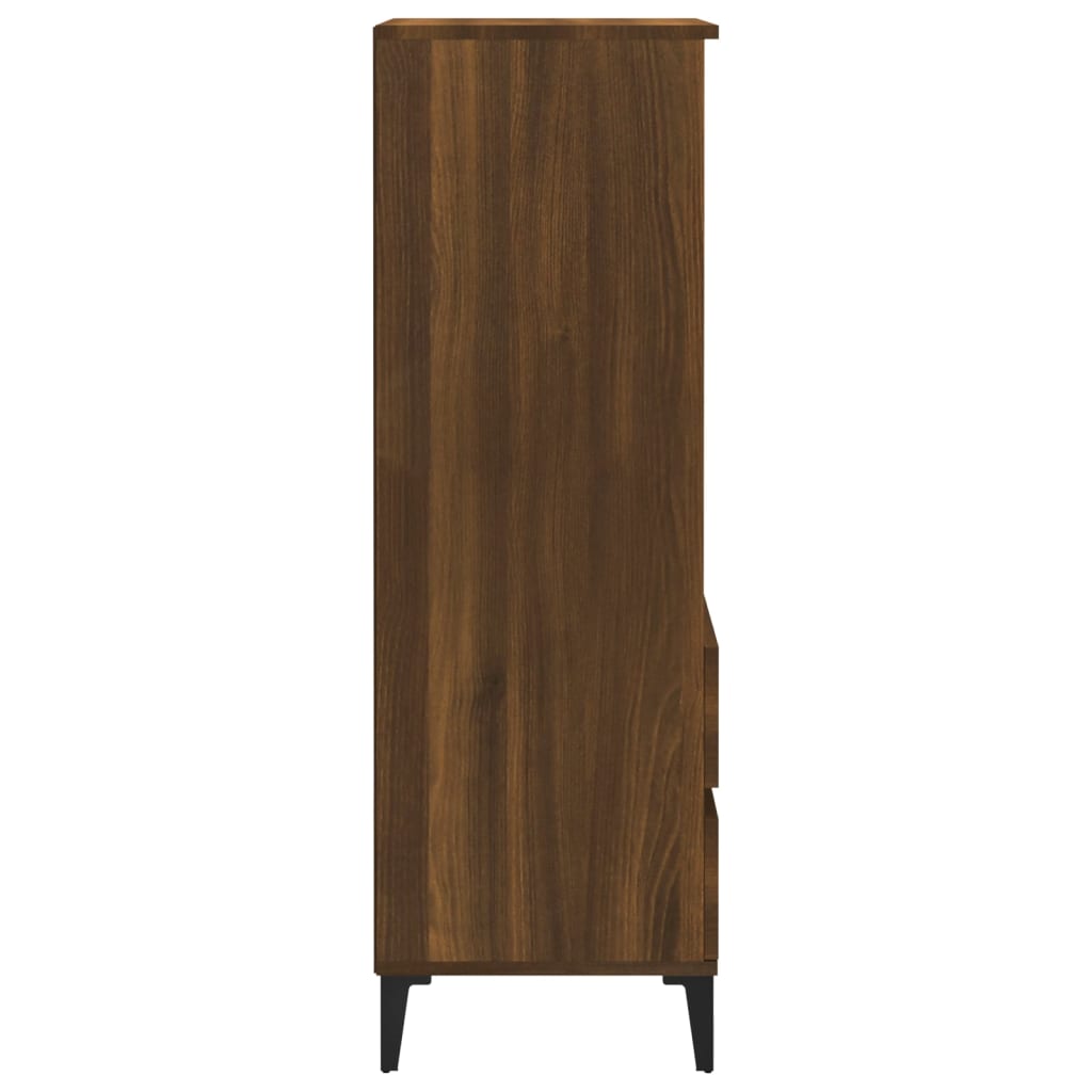 vidaXL Skříň highboard hnědý dub 40 x 36 x 110 cm kompozitní dřevo