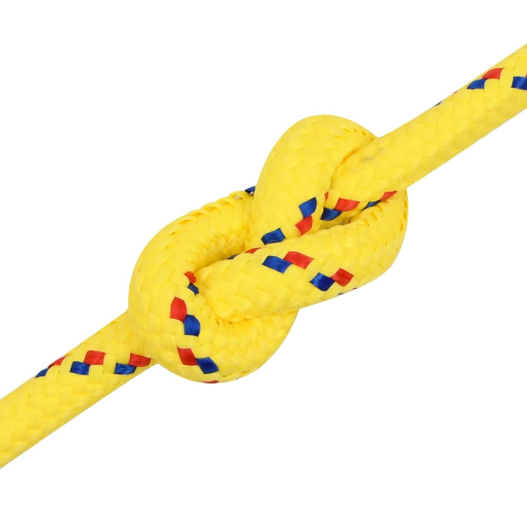 vidaXL Lodní lano žluté 18 mm 100 m polypropylen