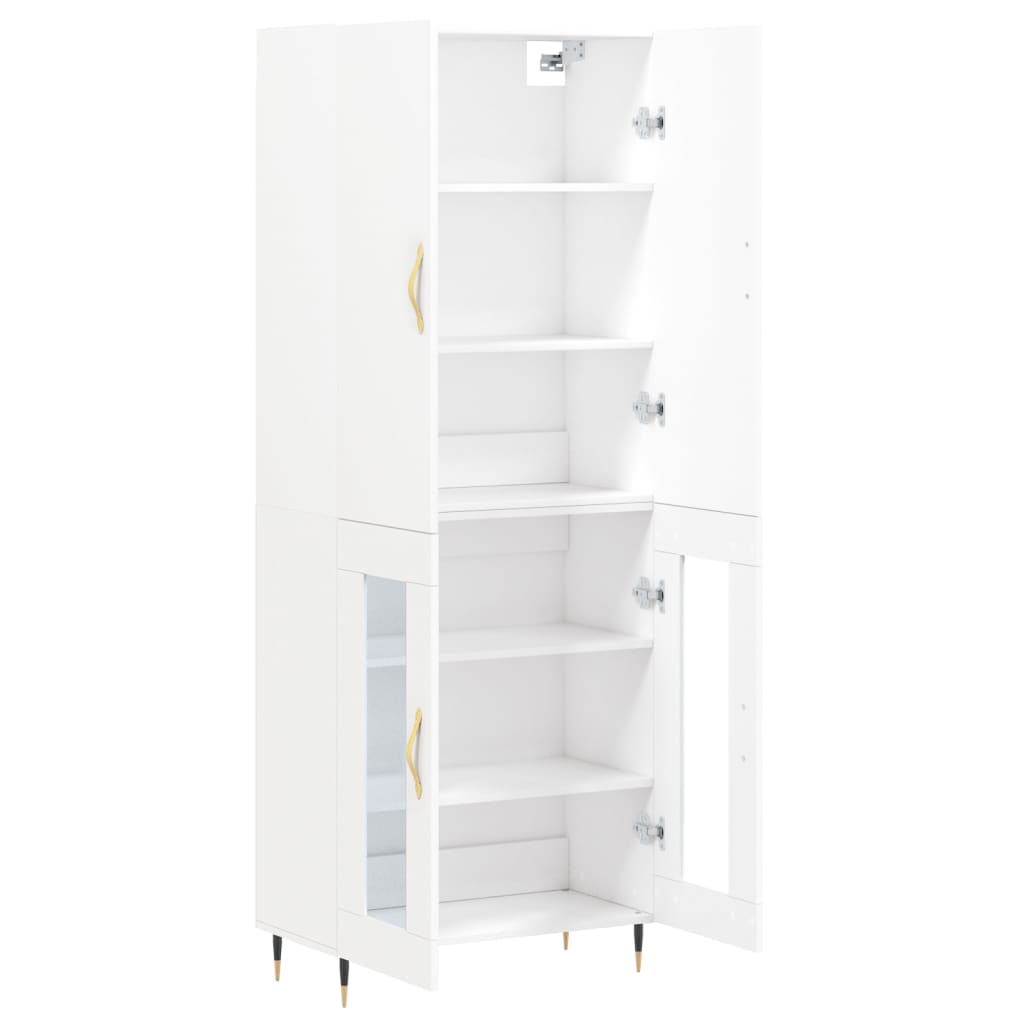 vidaXL Skříň highboard bílá 69,5 x 34 x 180 cm kompozitní dřevo