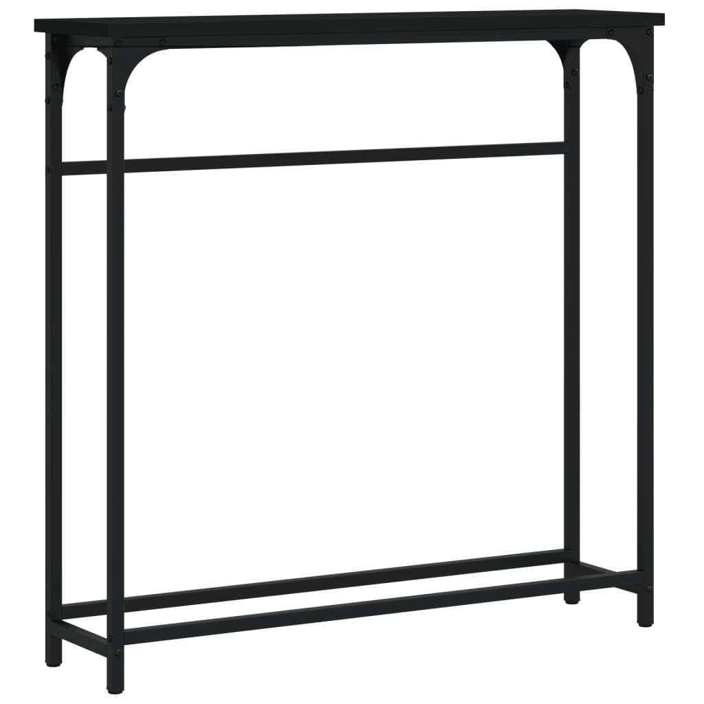 vidaXL Konzolový stolek černý 75 x 19,5 x 75 cm kompozitní dřevo