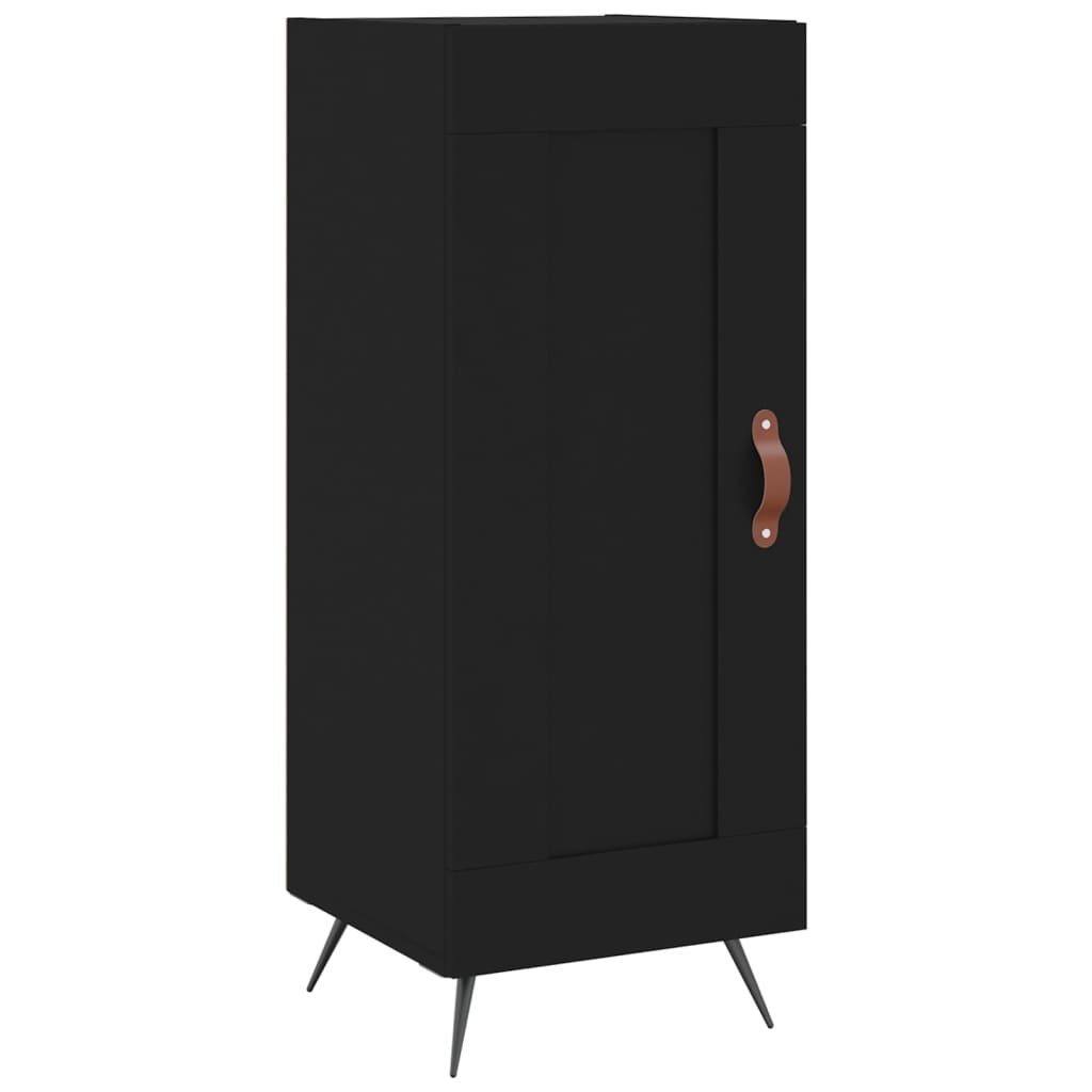 vidaXL Skříň highboard černá 34,5 x 34 x 180 cm kompozitní dřevo