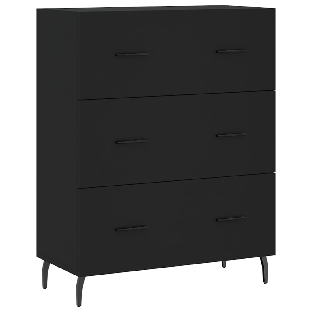 vidaXL Skříň highboard černá 69,5 x 34 x 180 cm kompozitní dřevo