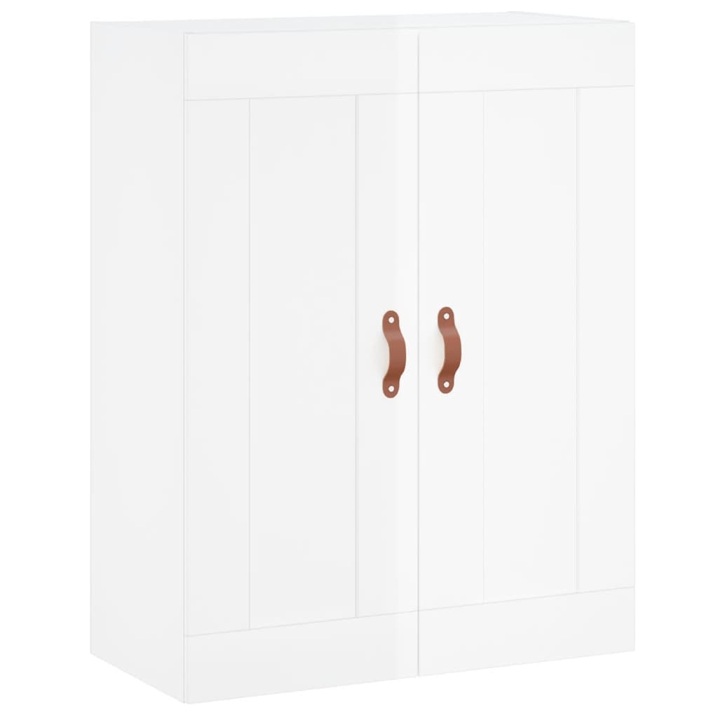 vidaXL Skříň highboard lesklá bílá 69,5 x 34 x 180 cm kompozitní dřevo