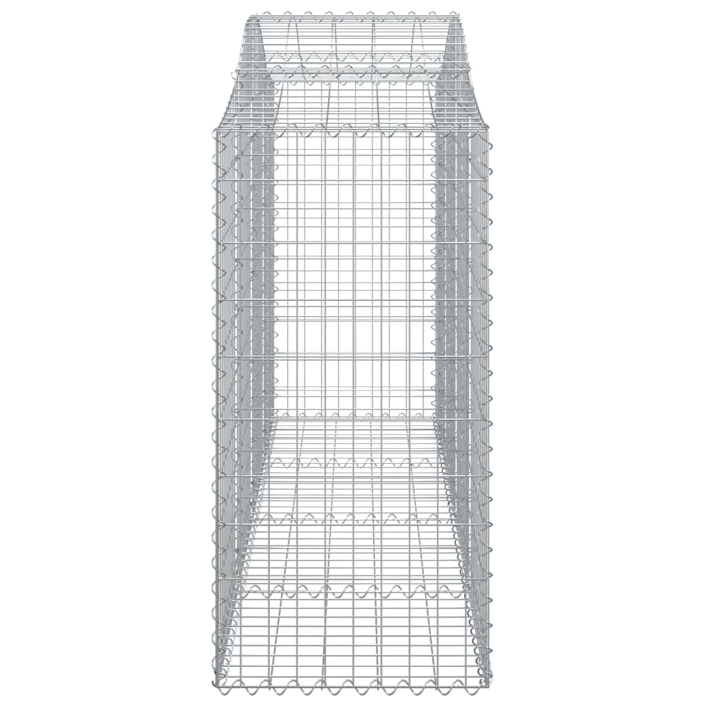 vidaXL Klenuté gabionové koše 14ks 200x50x100/120cm pozinkované železo