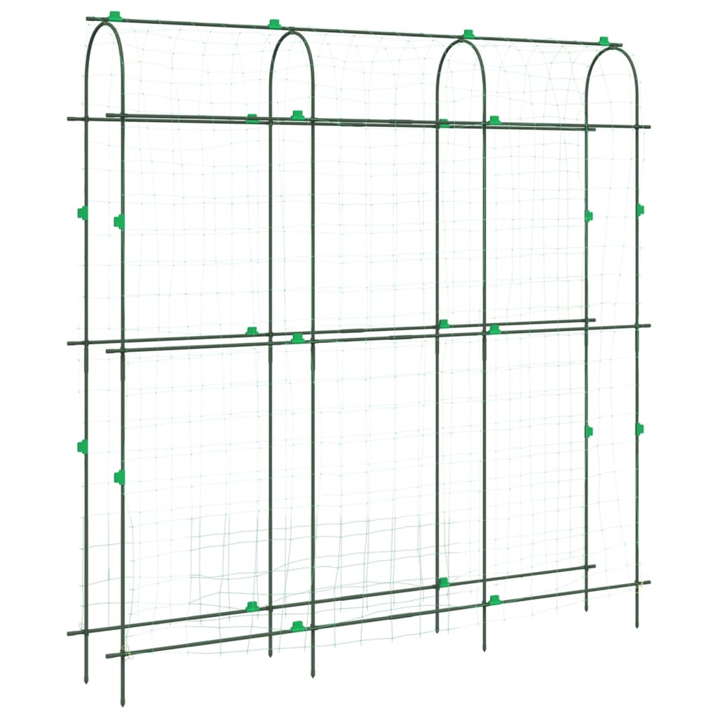 vidaXL Zahradní treláž pro popínavé rostliny U rám 181x31x182,5cm ocel