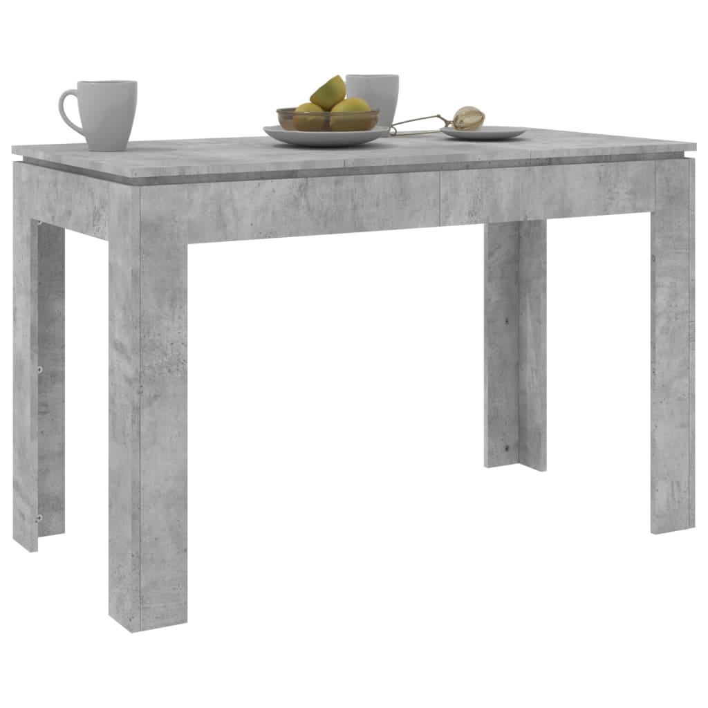 vidaXL Jídelní stůl betonově šedý 120 x 60 x 76 cm kompozitní dřevo