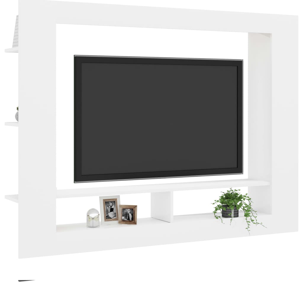 vidaXL TV skříňka bílá 152 x 22 x 113 cm kompozitní dřevo