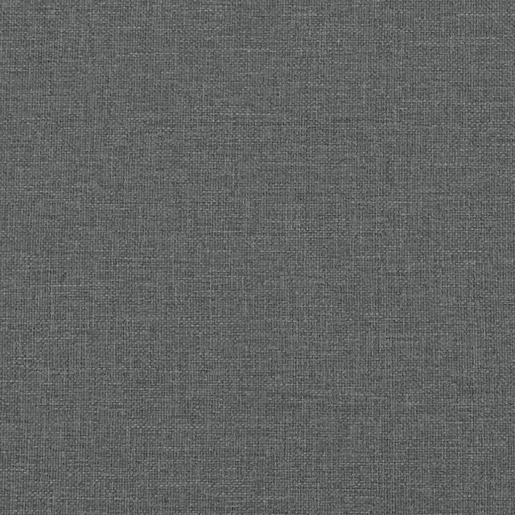 vidaXL Rozkládací pohovka ve tvaru L tmavě šedá 255x140x70 cm textil