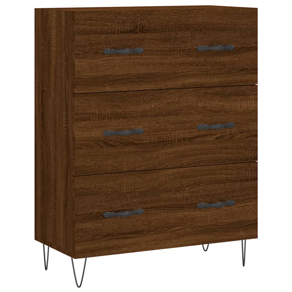 vidaXL Skříň highboard hnědý dub 69,5 x 34 x 180 cm kompozitní dřevo