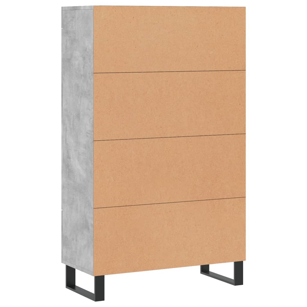 vidaXL Skříň highboard betonově šedá 69,5x31x115 cm kompozitní dřevo