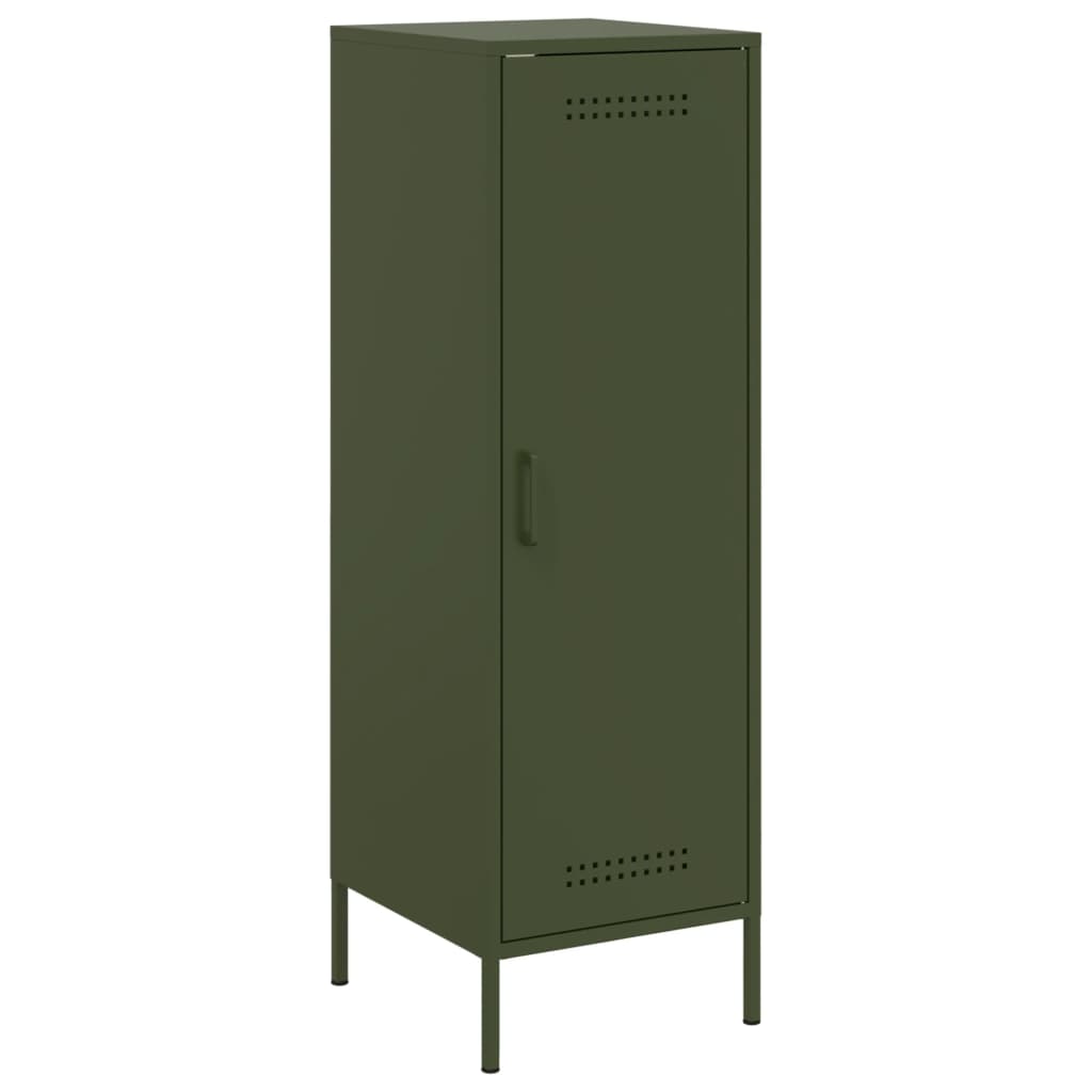 vidaXL Skříň highboard olivově zelená 36 x 39 x 113 cm ocel