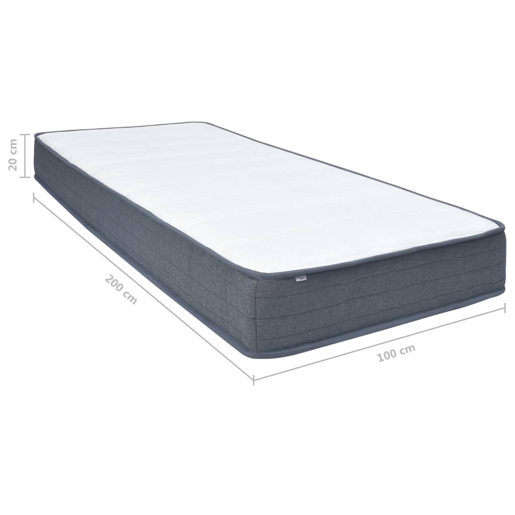 vidaXL Matrace na postel boxspring 200 x 100 x 20 cm