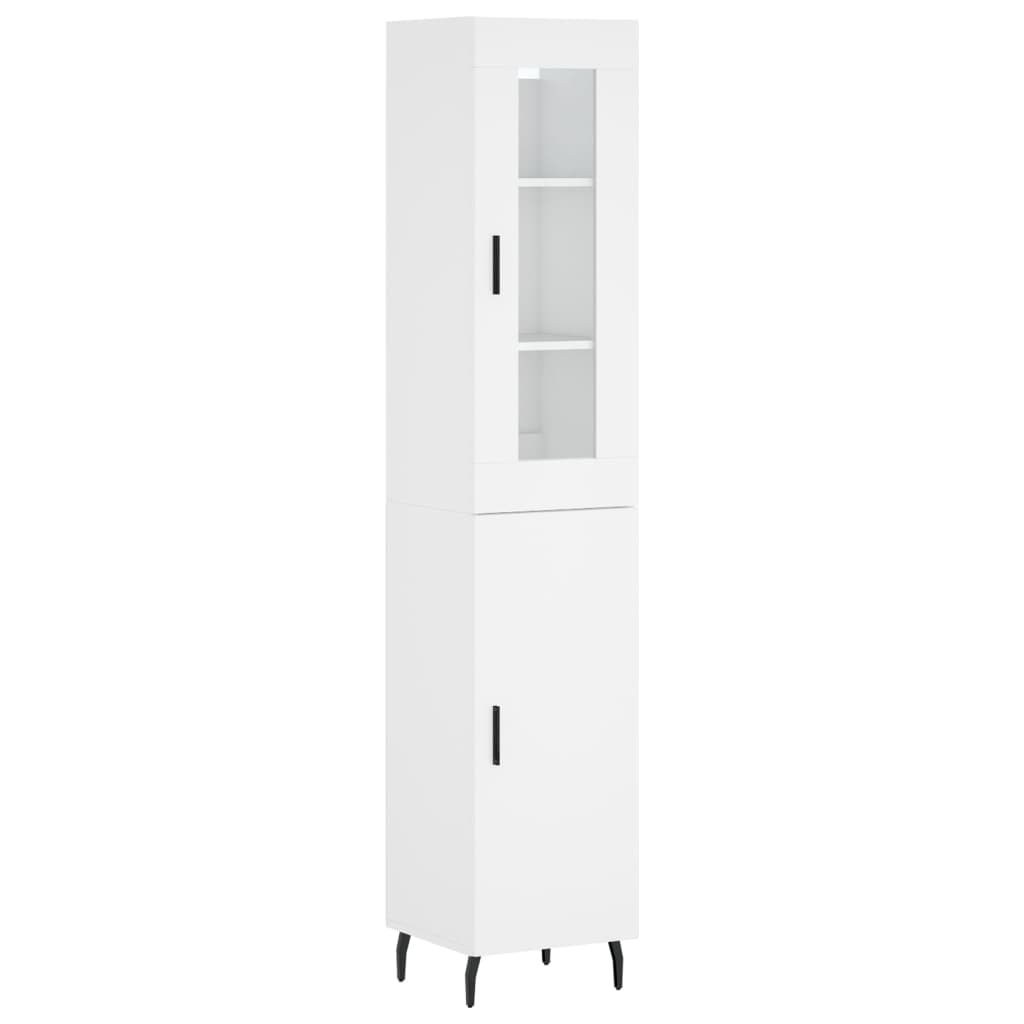 vidaXL Skříň highboard bílá 34,5 x 34 x 180 cm kompozitní dřevo