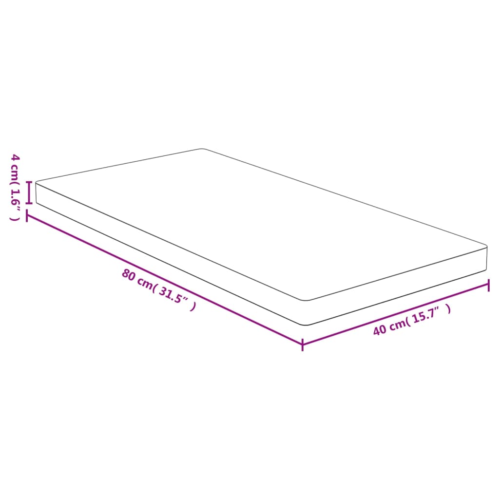 vidaXL Stolní deska 40 x 80 x 4 cm bambus