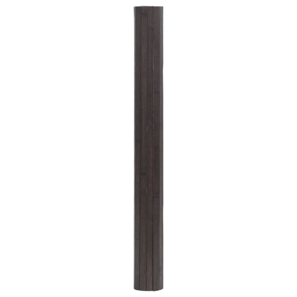 vidaXL Koberec obdélníkový tmavě hnědý 100 x 200 cm bambus