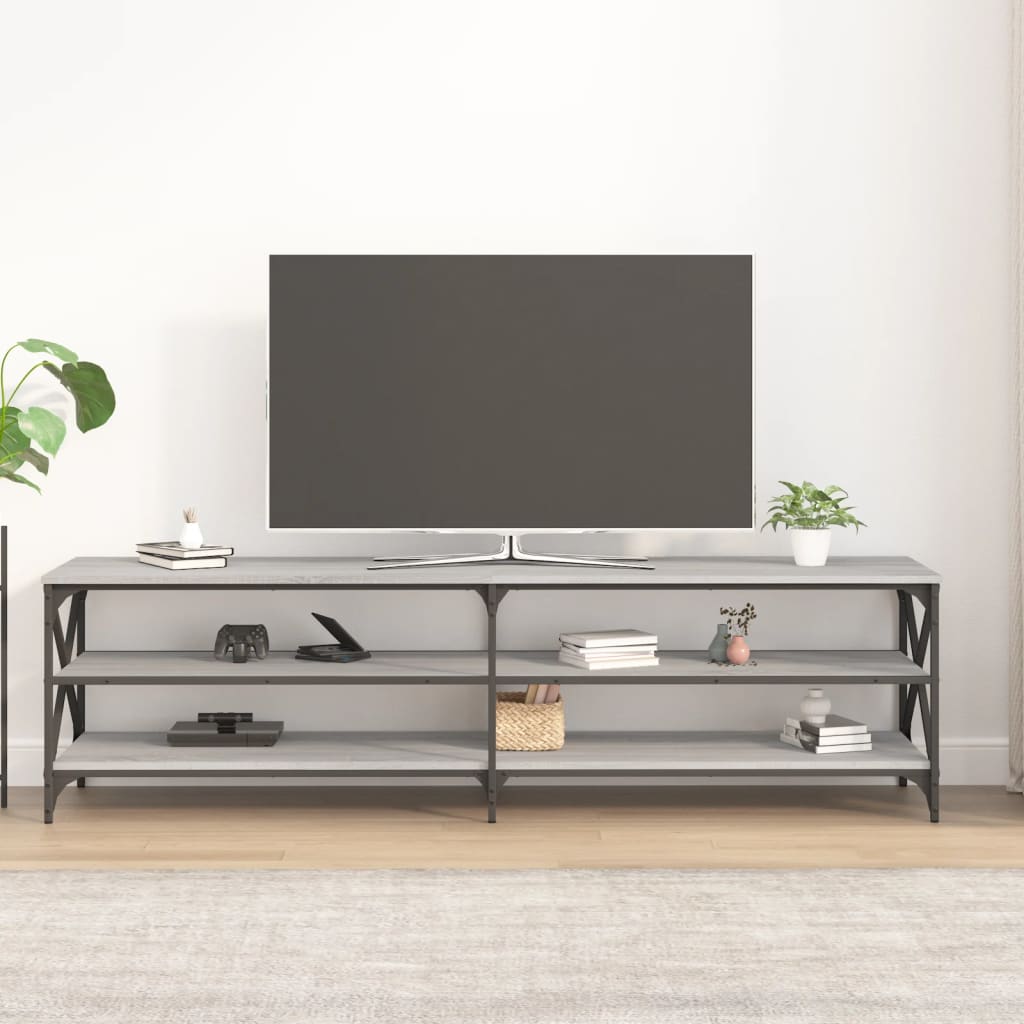 vidaXL TV skříňka šedá sonoma 180 x 40 x 50 cm kompozitní dřevo