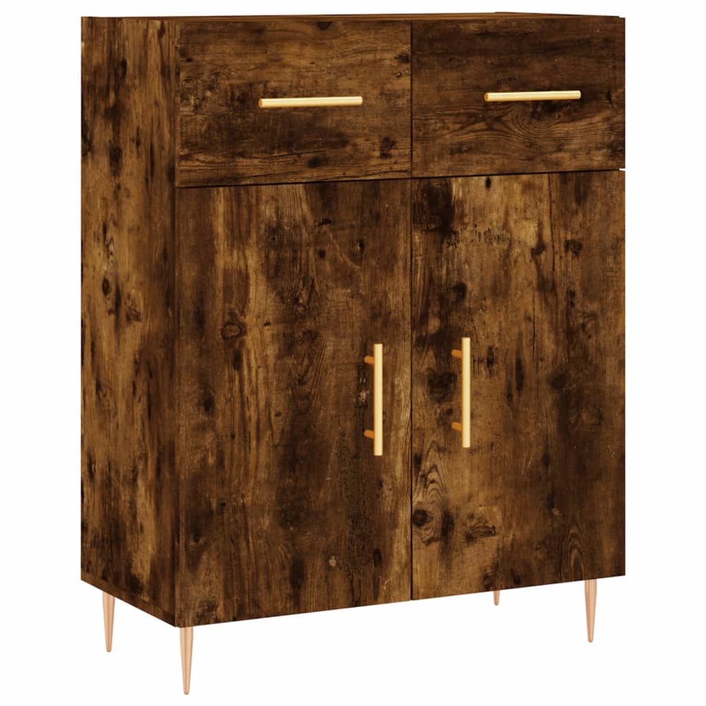 vidaXL Skříň highboard kouřový dub 69,5 x 34 x 180 cm kompozitní dřevo