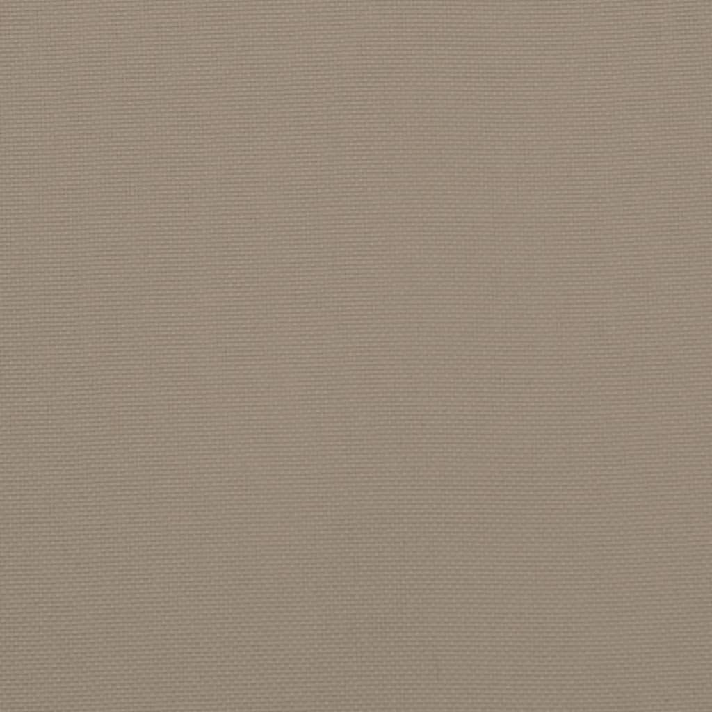 vidaXL Poduška na zahradní lavici taupe 100x(50+50)x7 cm látka oxford