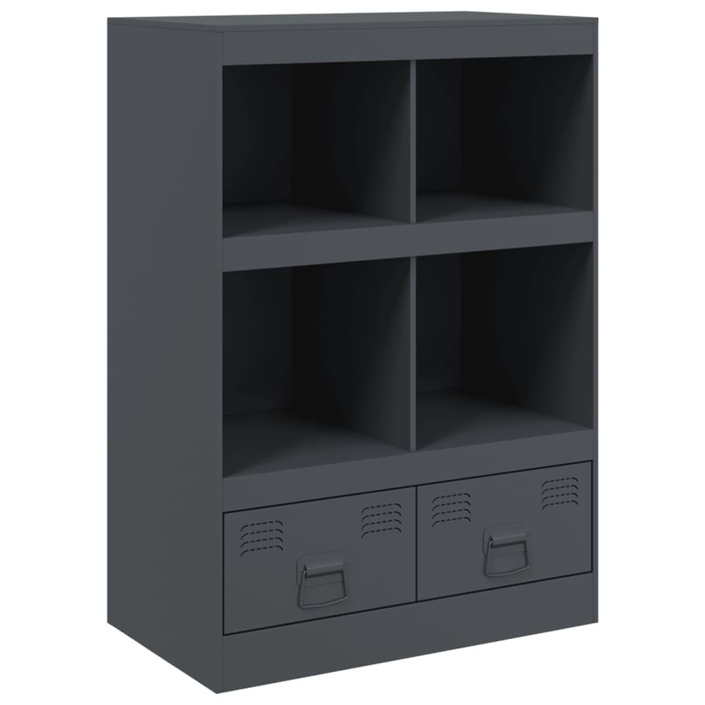 vidaXL Highboard antracitový 67 x 39 x 95 cm ocel