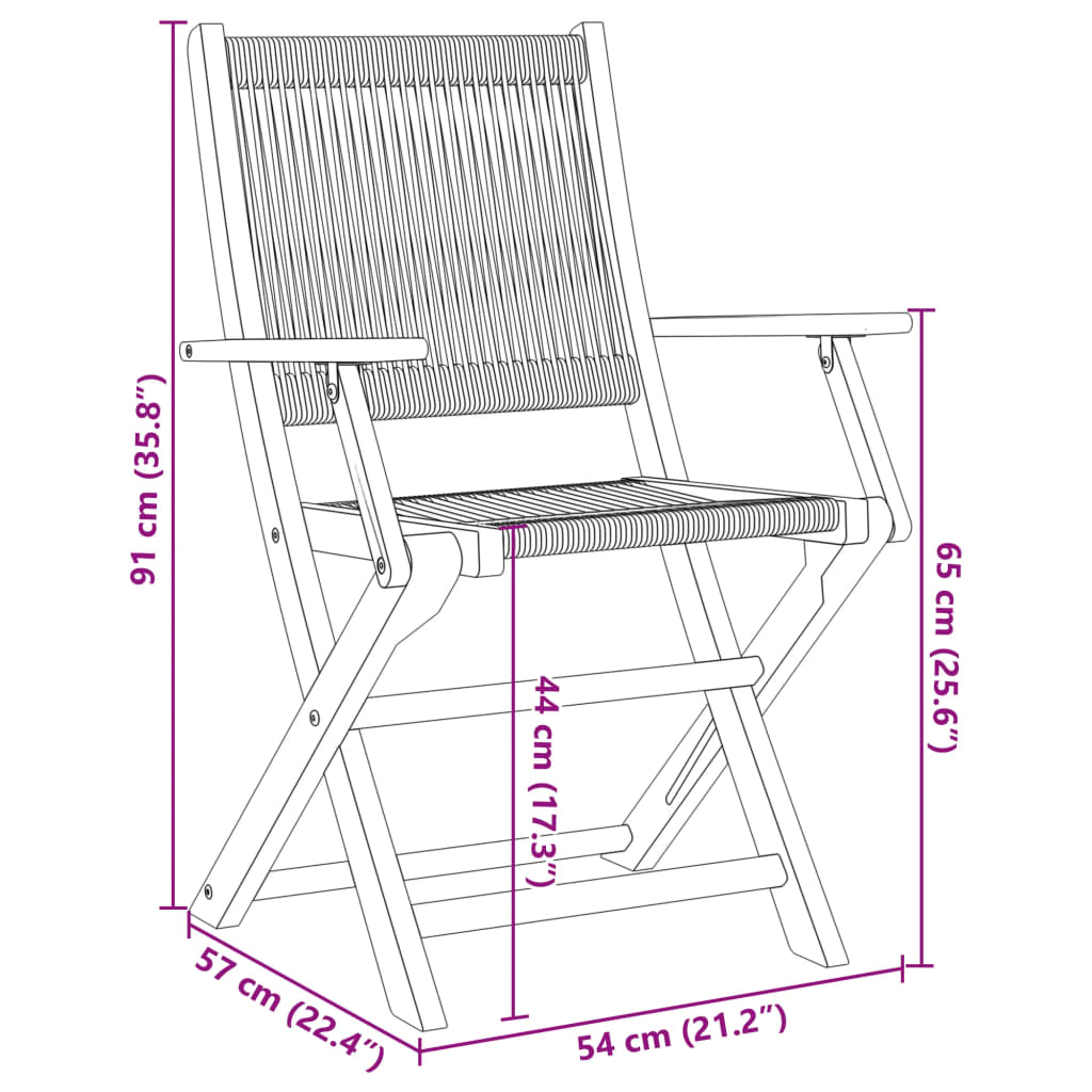 vidaXL 3dílný bistro set šedý polypropylen a masivní dřevo