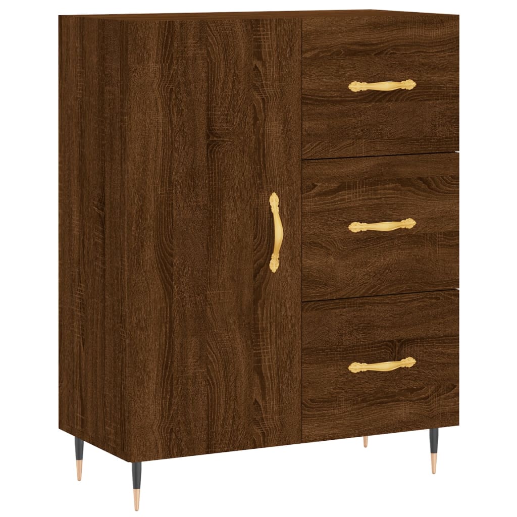 vidaXL Skříň highboard hnědý dub 69,5 x 34 x 180 cm kompozitní dřevo