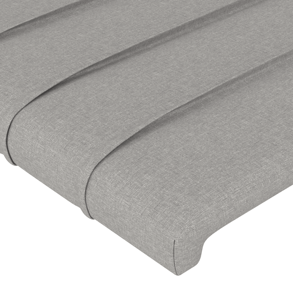 vidaXL Box spring postel s matrací světle šedá 80 x 200 cm textil