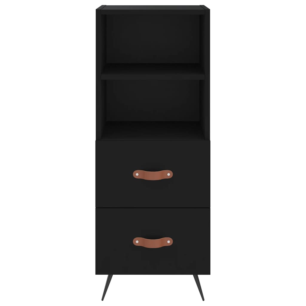 vidaXL Skříň highboard černá 34,5 x 34 x 180 cm kompozitní dřevo