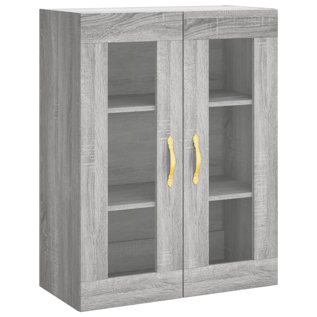 vidaXL Skříň highboard šedá sonoma 69,5 x 34 x 180 cm kompozitní dřevo