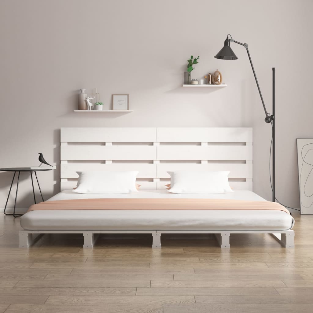 vidaXL Rám postele bílý 120 x 190 cm masivní borovice Small Double