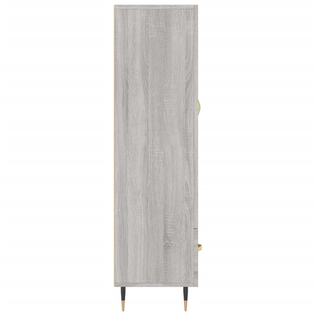 vidaXL Skříň highboard šedá sonoma 69,5 x 31 x 115 cm kompozitní dřevo