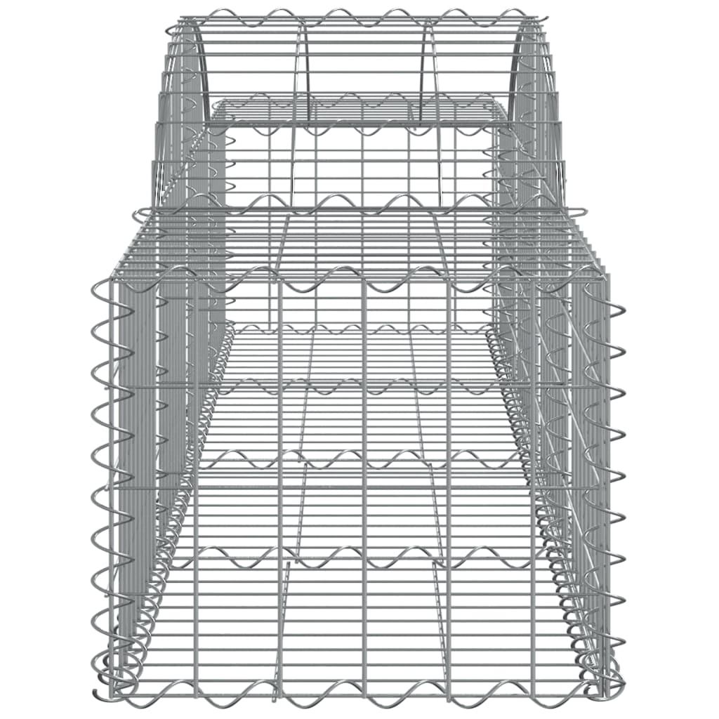 vidaXL Klenuté gabionové koše 5 ks 200x50x40/60 cm pozinkované železo