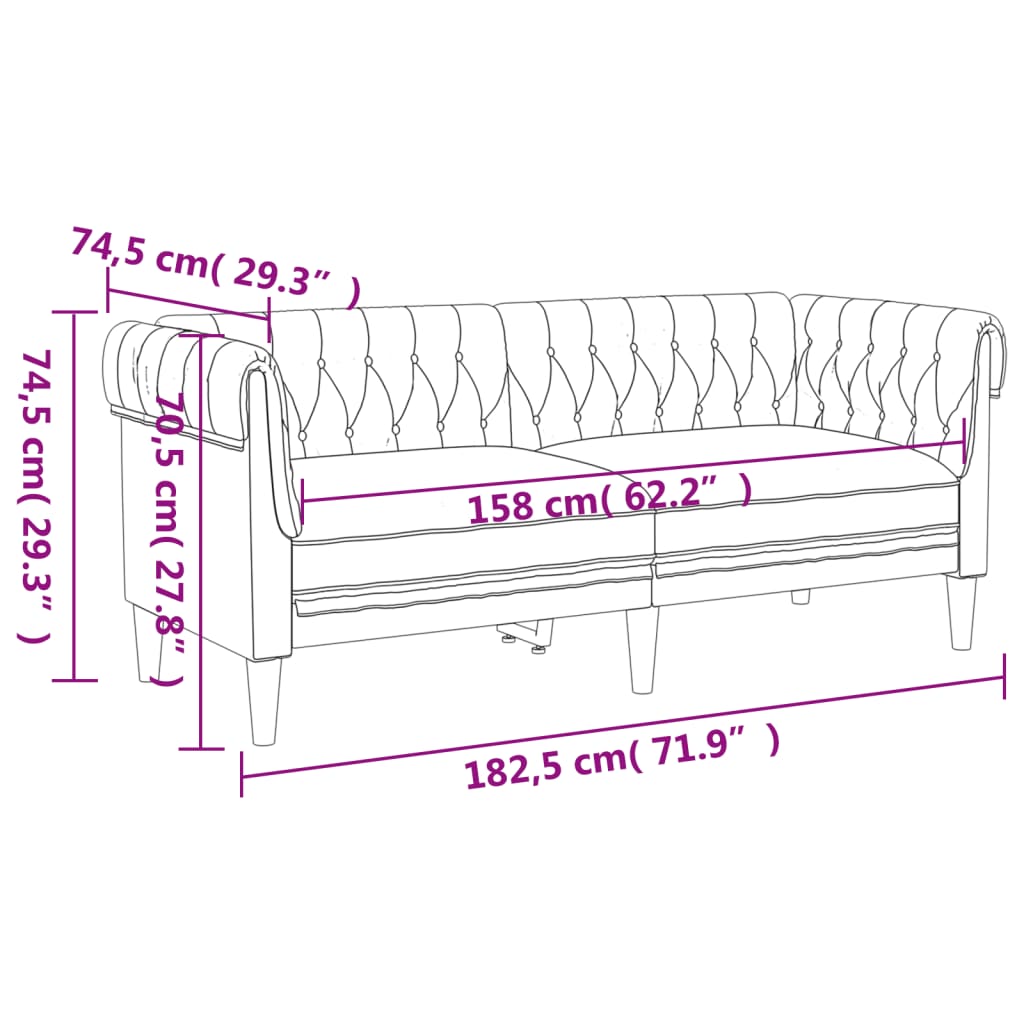 vidaXL 3dílná sedací souprava taupe textil