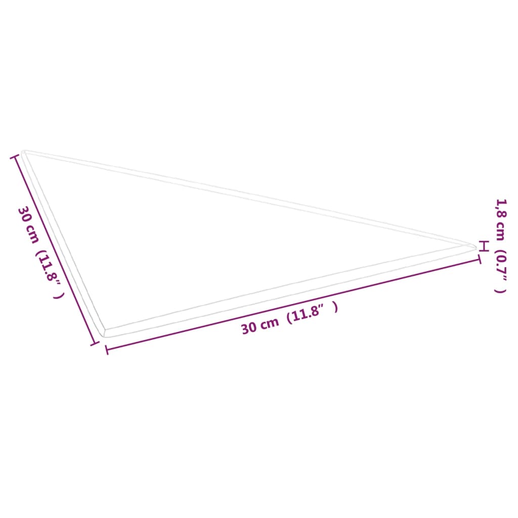 vidaXL Nástěnné panely 12 ks modré 30 x 30 cm samet 0,54 m²