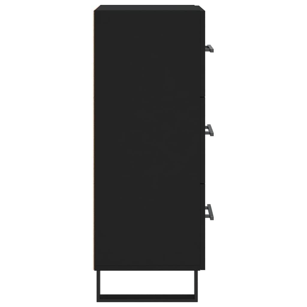 vidaXL Příborník černý 34,5 x 34 x 90 cm kompozitní dřevo