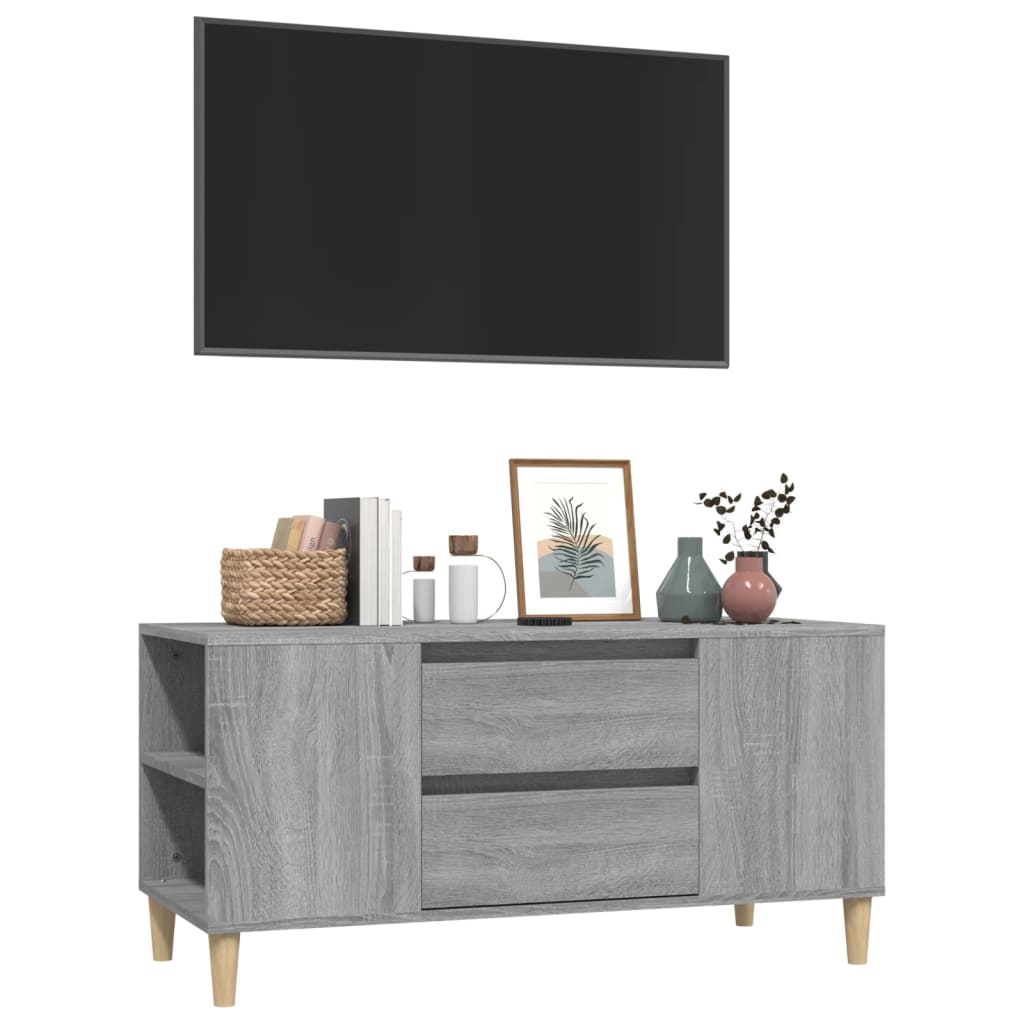 vidaXL TV skříňka šedá sonoma 102x44,5x50 cm kompozitní dřevo