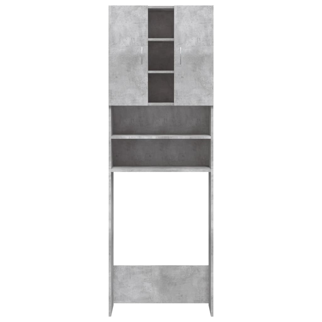 vidaXL Skříňka nad pračku betonově šedá 64 x 25,5 x 190 cm