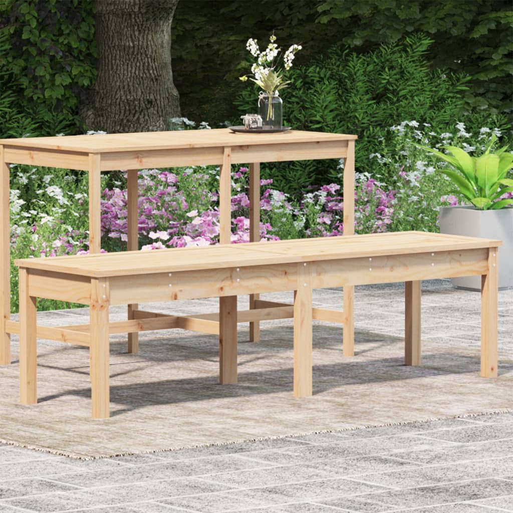 vidaXL 2místná zahradní lavice 159,5 x 44 x 45 cm masivní borové dřevo