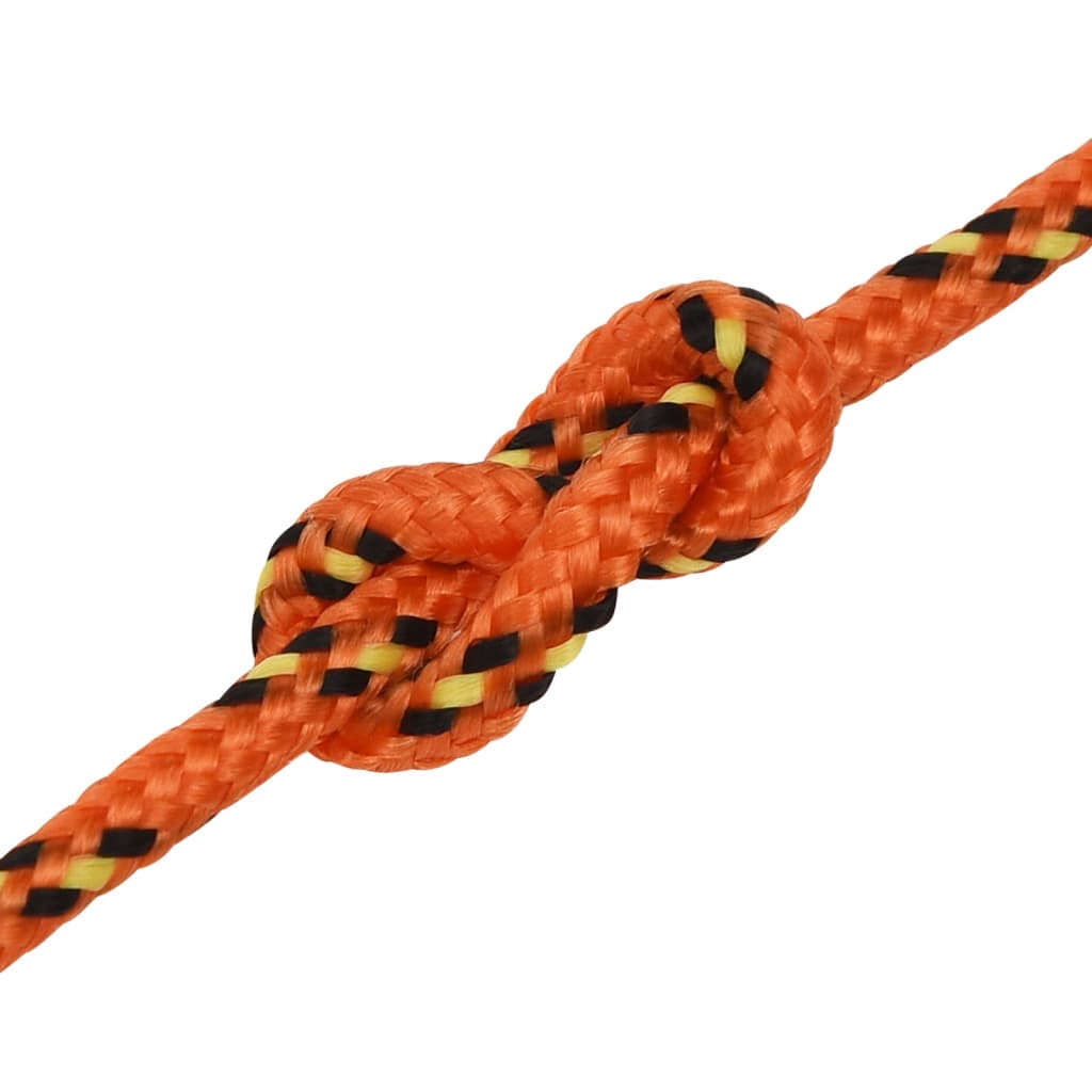 vidaXL Lodní lano oranžové 4 mm 100 m polypropylen