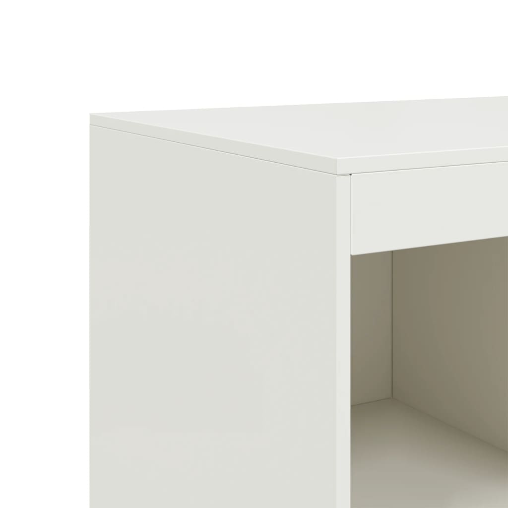 vidaXL Highboard bílý 67 x 39 x 95 cm ocel