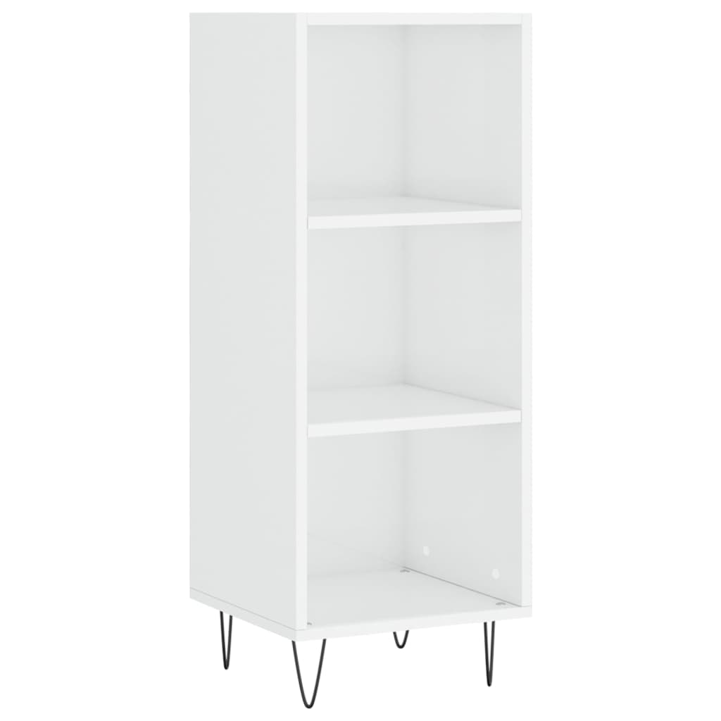 vidaXL Skříň highboard bílá s vysokým leskem 34,5x34x180 cm kompozit