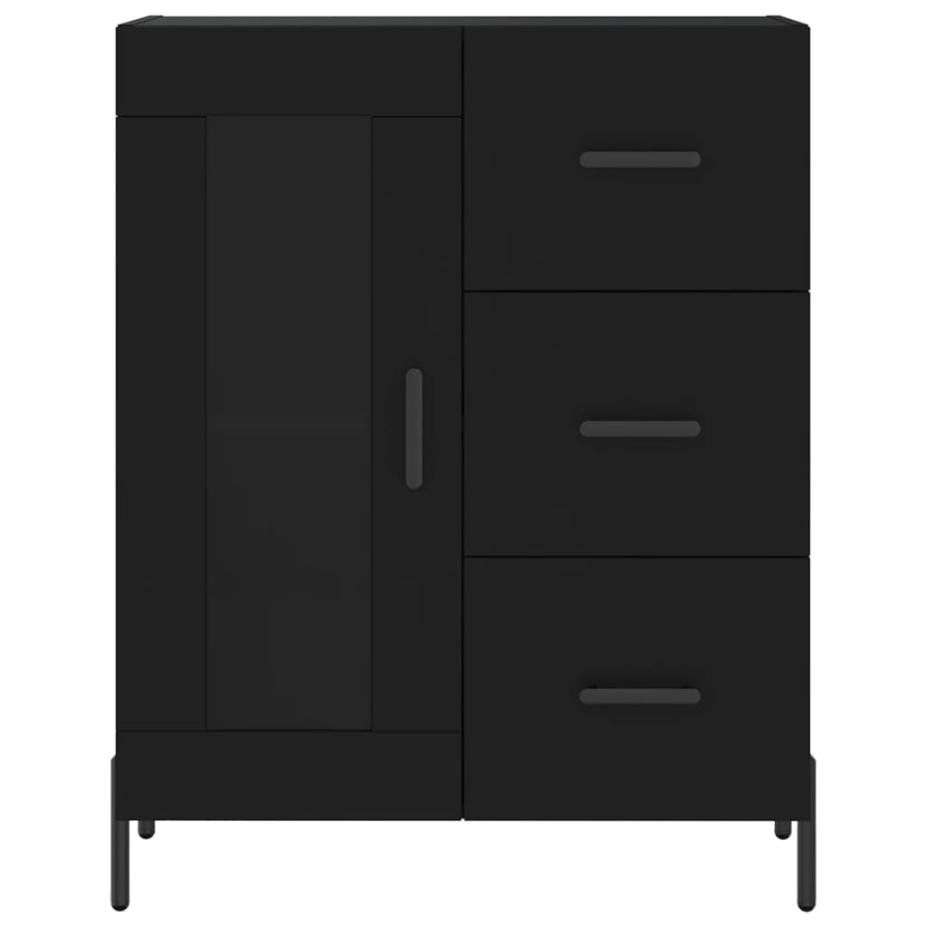 vidaXL Skříň highboard černá 69,5 x 34 x 180 cm kompozitní dřevo