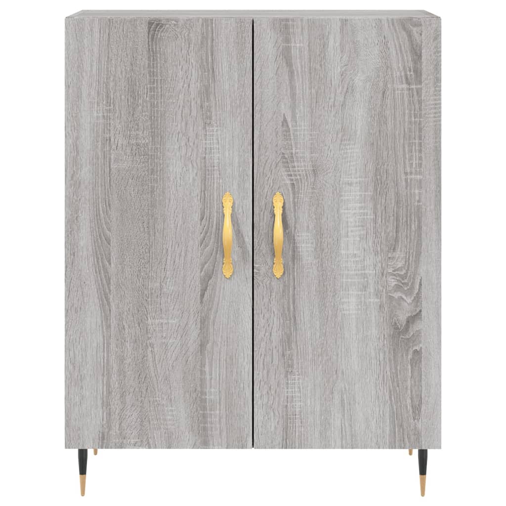 vidaXL Skříň highboard šedá sonoma 69,5 x 34 x 180 cm kompozitní dřevo