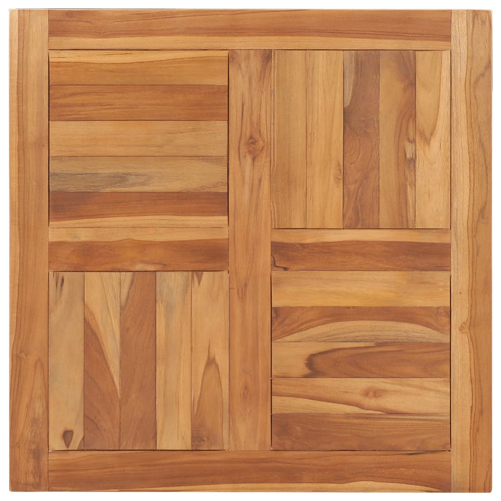 vidaXL Stolní deska masivní teakové dřevo 70 x 70 x 2,5 cm